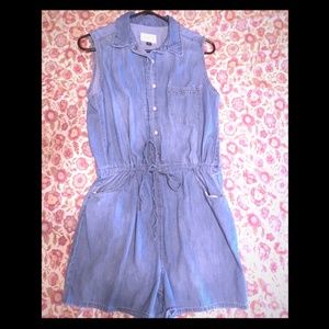 Denim Romper